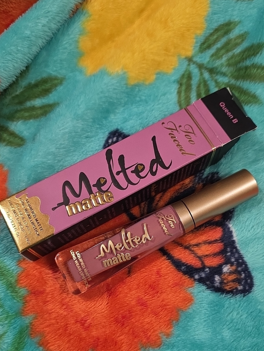 Too Faced Queen B Melted Matte Liquified Long Wear Lipstick NIB Full Size